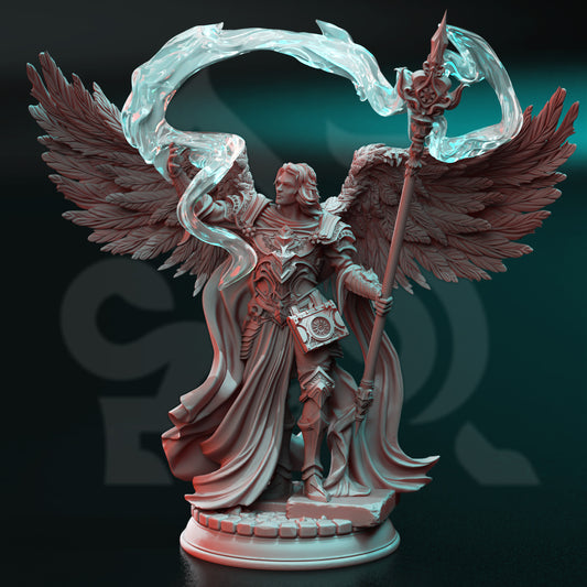 Aasimar Cleric / Wizard Male