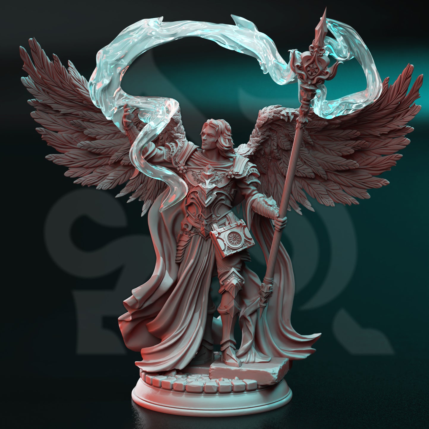 Aasimar Cleric / Wizard Male